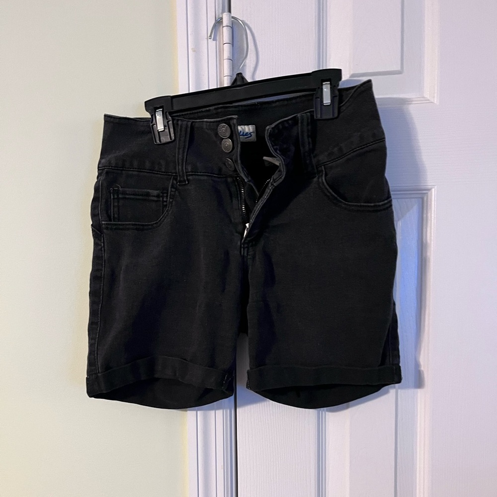 Black Jean Shorts